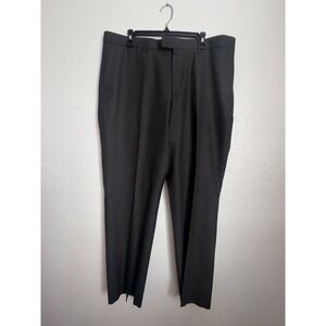 Banana Republic Dress Pants Mens 38x32 Dark Gray Standard Fit Flat Front Formal